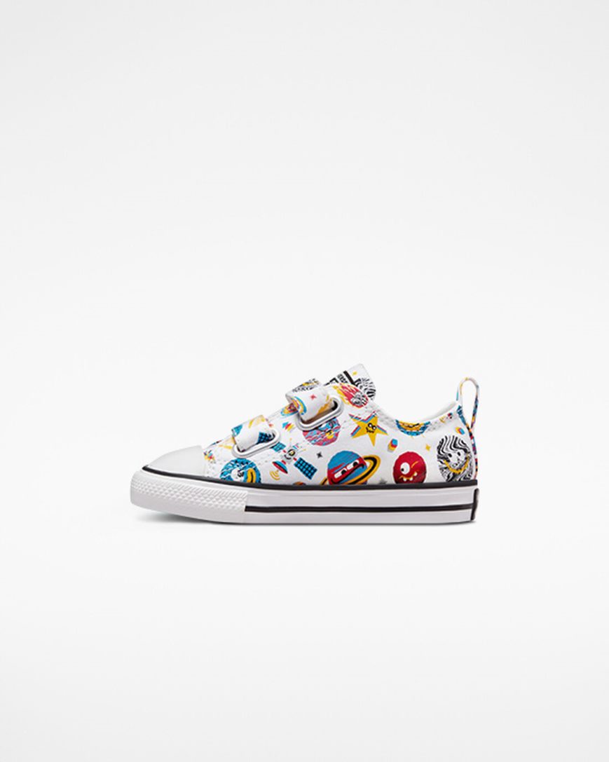 Tenisi Baieti Converse Chuck Taylor All Star Easy-On Space Cruiser Albi Rosii | RO QOLCK689